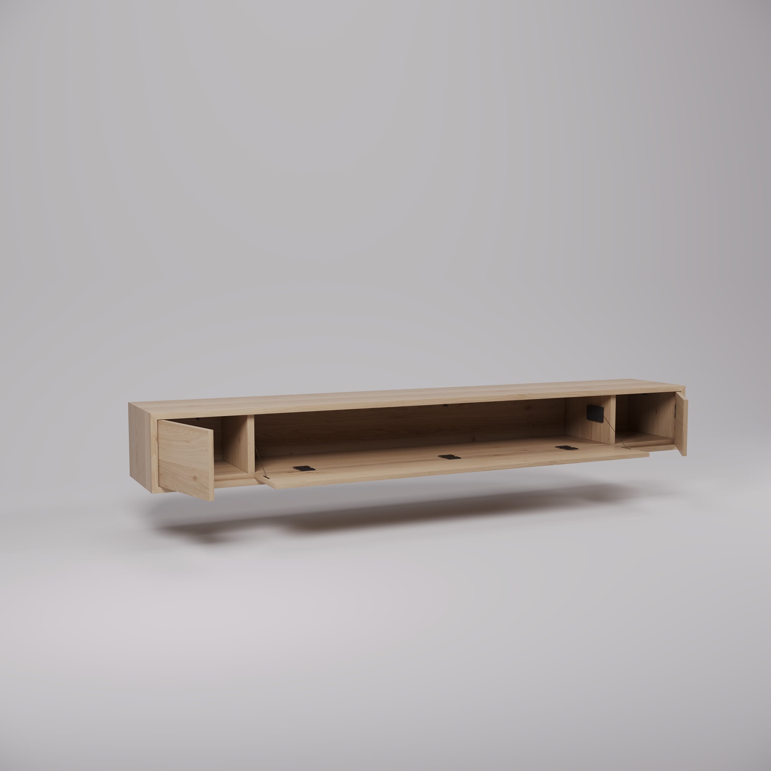 render_szafka1 TV-Schrank ORION mit IR - Massivholz Eiche – Bild 6
