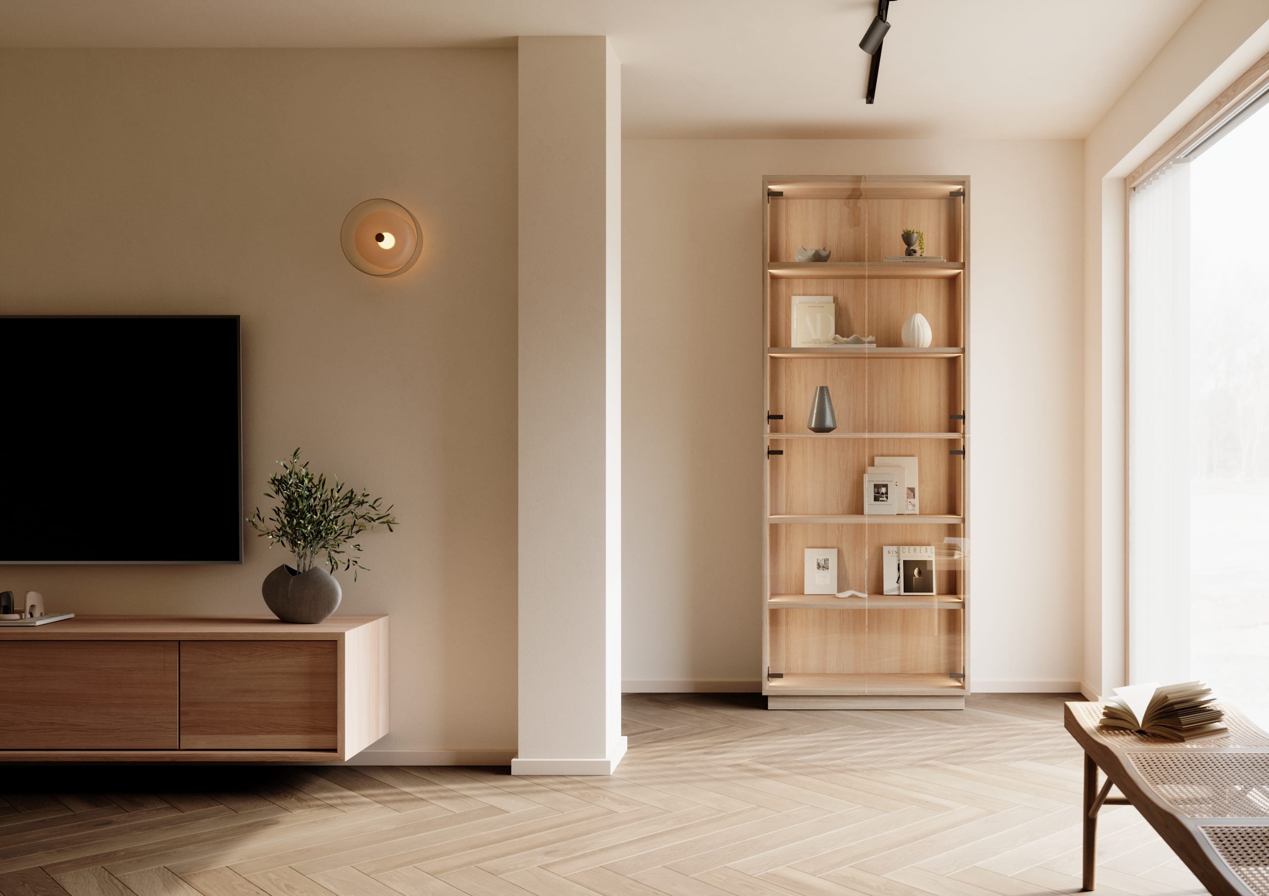 TV-Schrank ORION mit IR - Massivholz Eiche – Bild 5