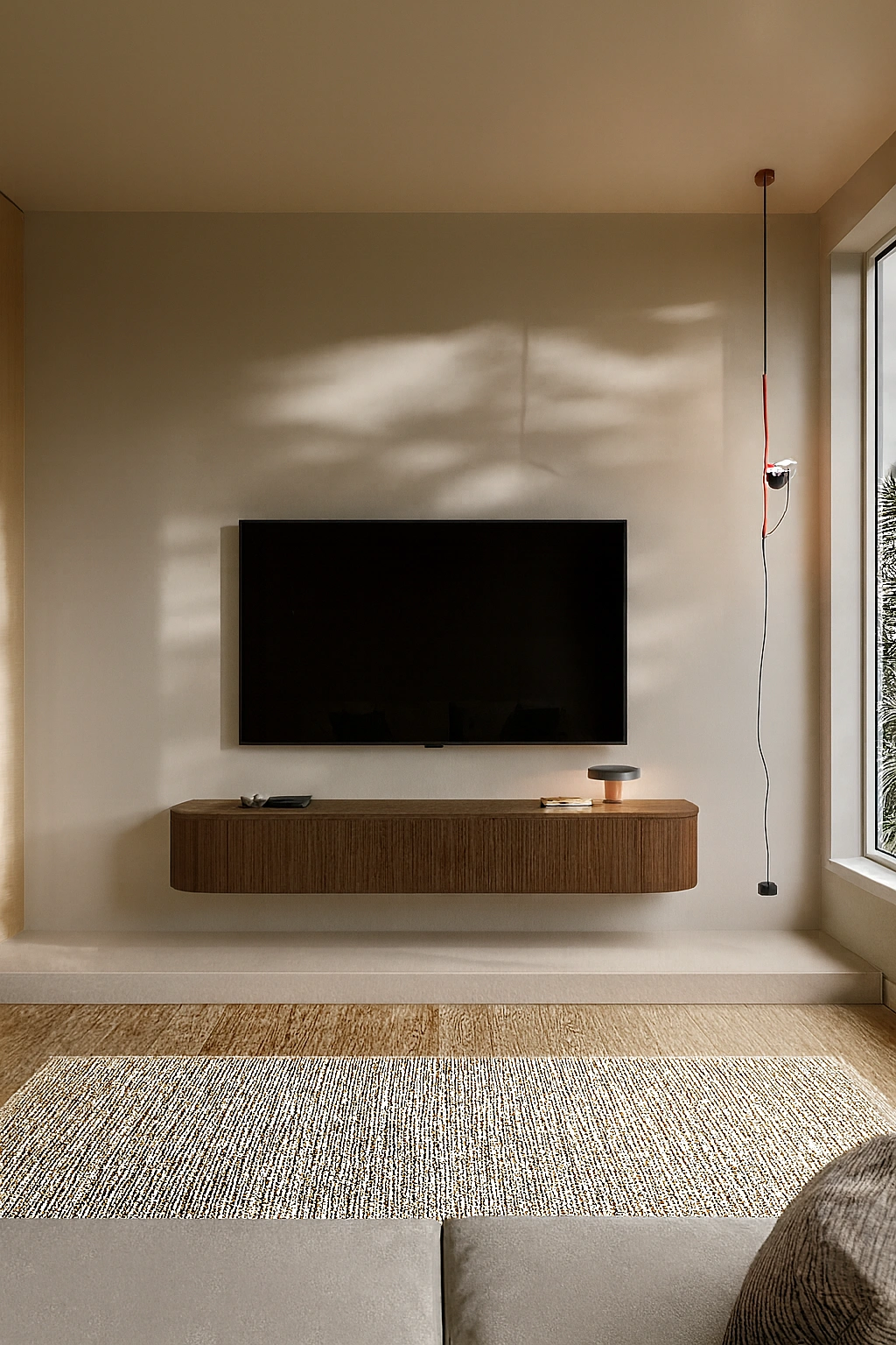 Rounded Tv cabinet BETA with IR – solid oak - Image 3